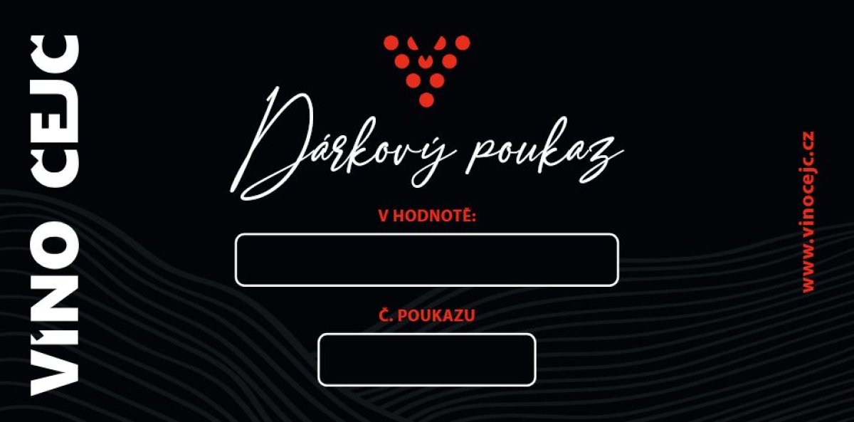 Dárkový poukaz černý - hodnota 500 Kč Dárkový poukaz černý - hodnota 500 Kč